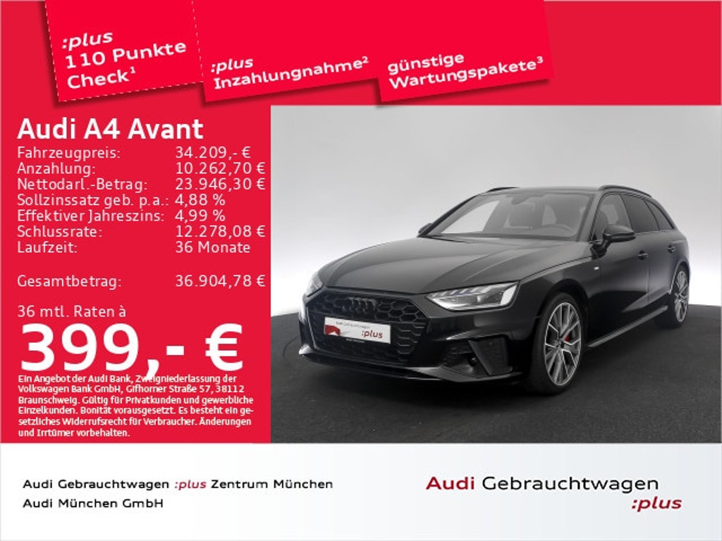 Audi A4 Avant S-Line S-Tronic 40 TFSI