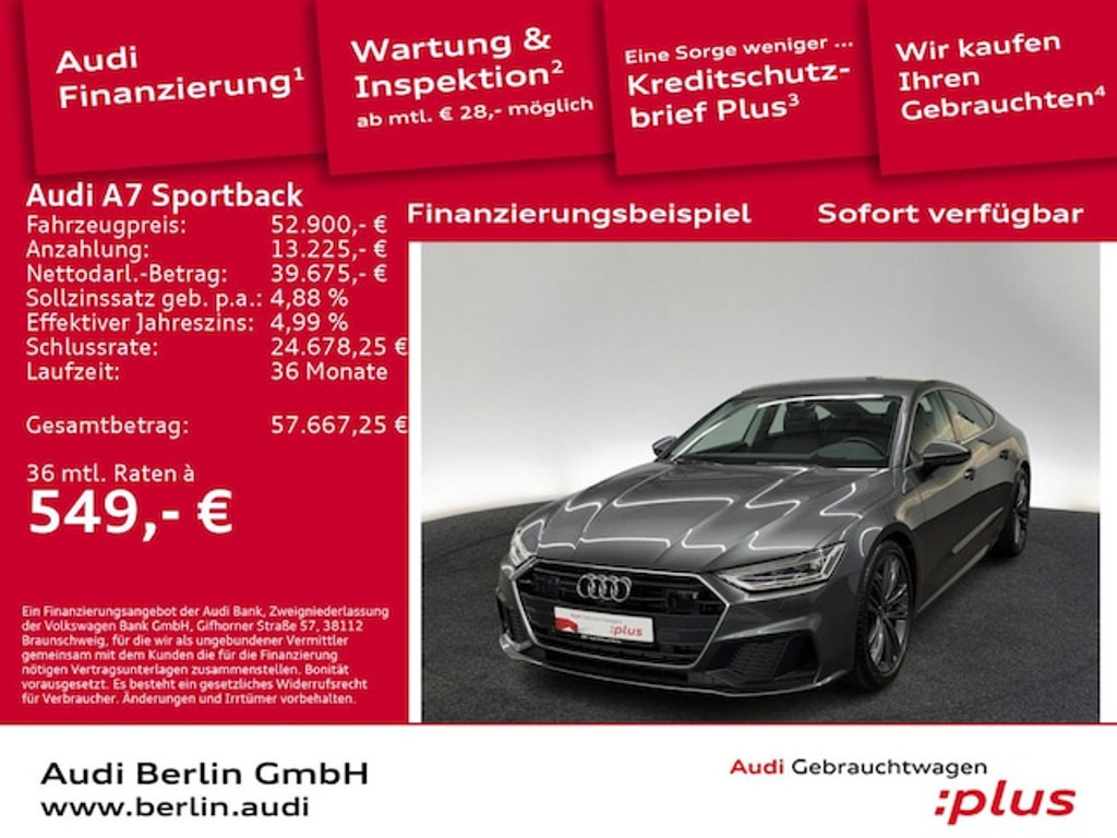 Audi A7 Sportback Quattro S-Tronic 55 TFSI