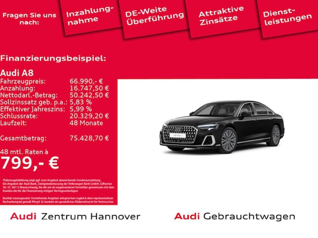 Audi A8 Quattro Hybride 60 TFSI