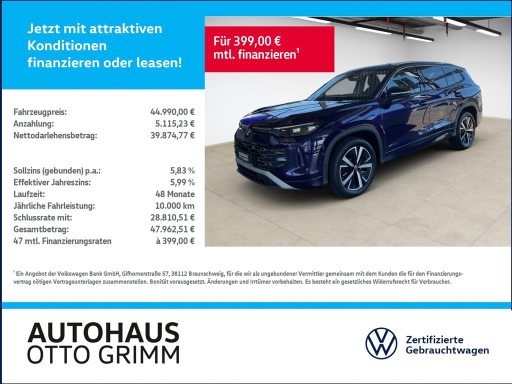 Volkswagen Tayron LED AHK Navi