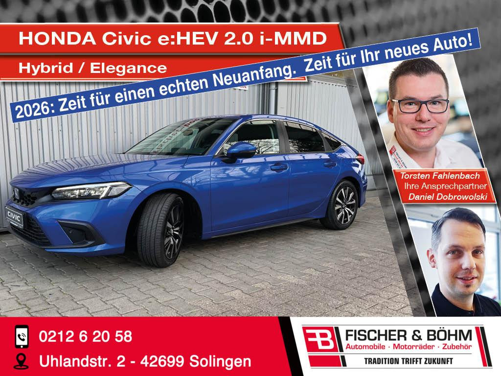 Honda Civic Elegance Hybrid 2.0 i-MMD e:HEV
