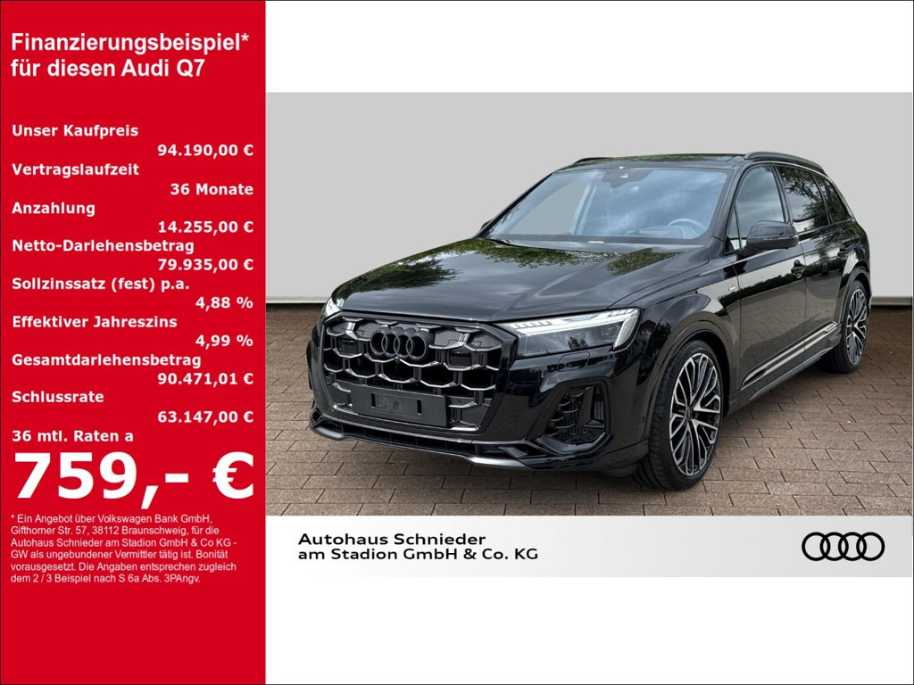 Audi Q7 Quattro S-Line Hybride 55 TFSI
