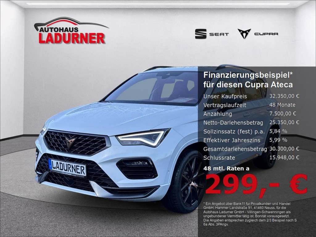 Cupra Ateca 4 Drive*AHK+LED+360KAM+COPPER+PANODACH+PDC