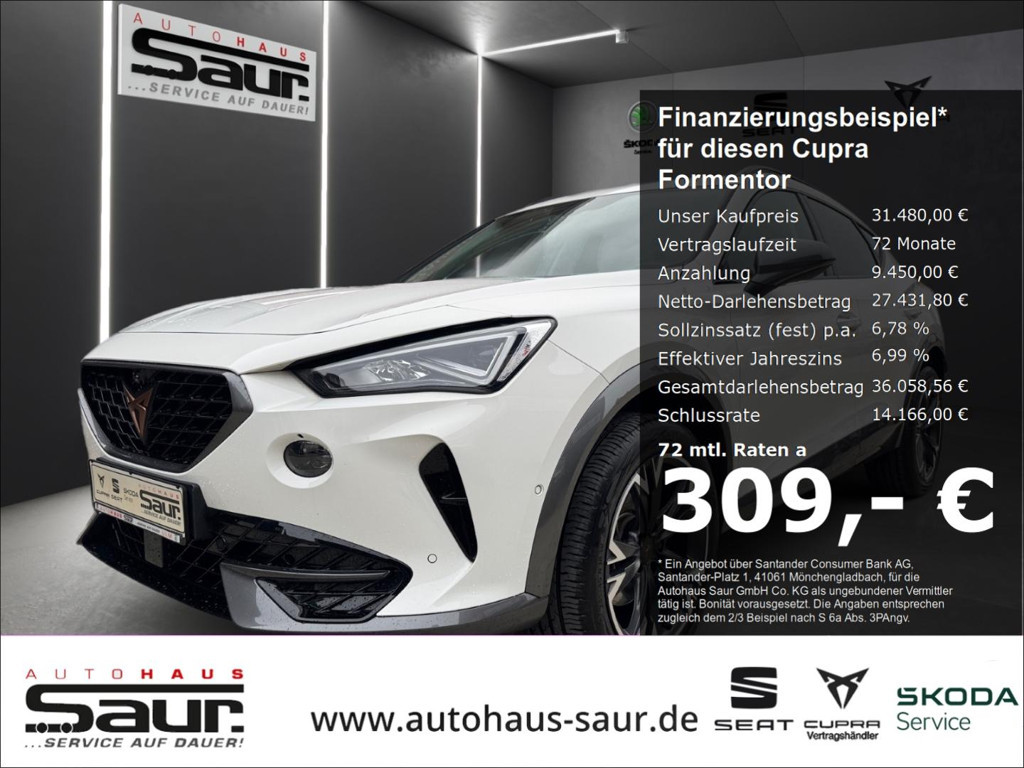 Cupra Formentor 4Drive DSG 2.0 TDI