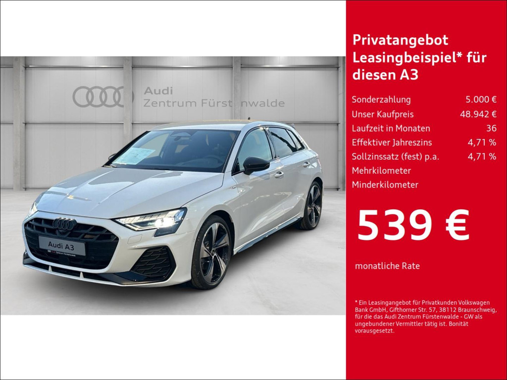 Audi A3 Sportback Sedan S-Line S-Tronic