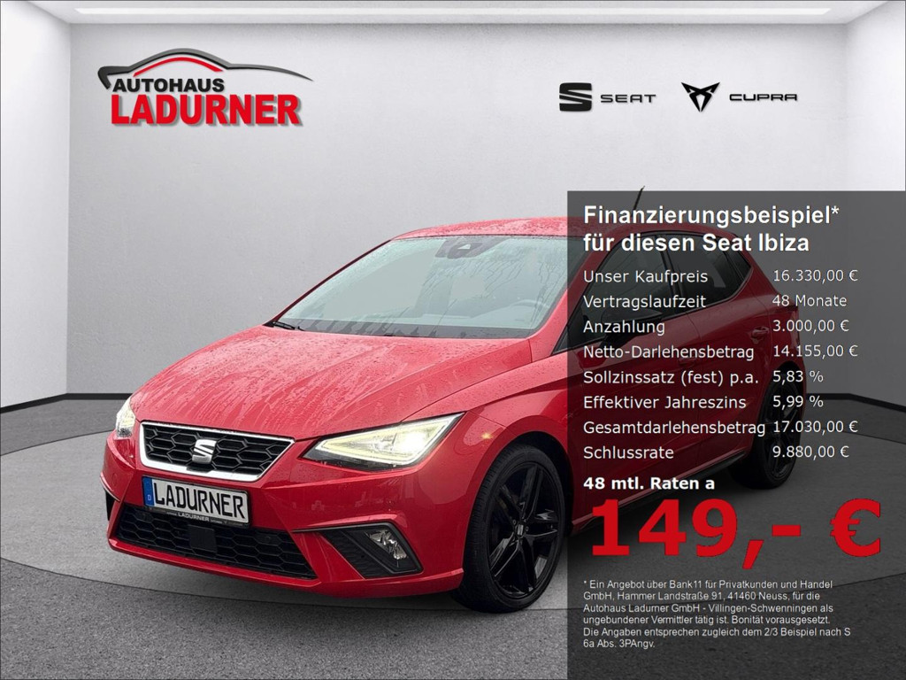 Seat Ibiza FR-lijn Black