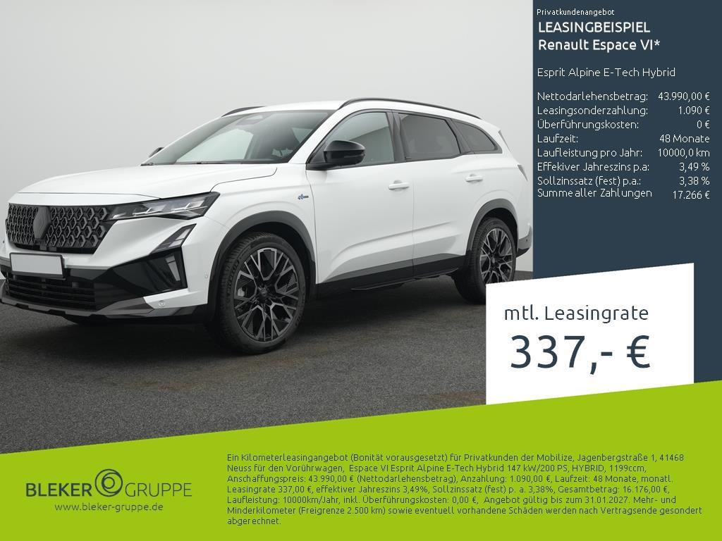 Renault Espace E-Tech Hybrid Esprit Alpine