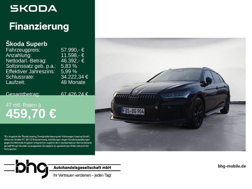 Skoda Superb Combi 4x4 Sportline
