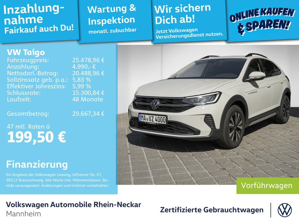 Volkswagen Taigo Life 1.0 TSI