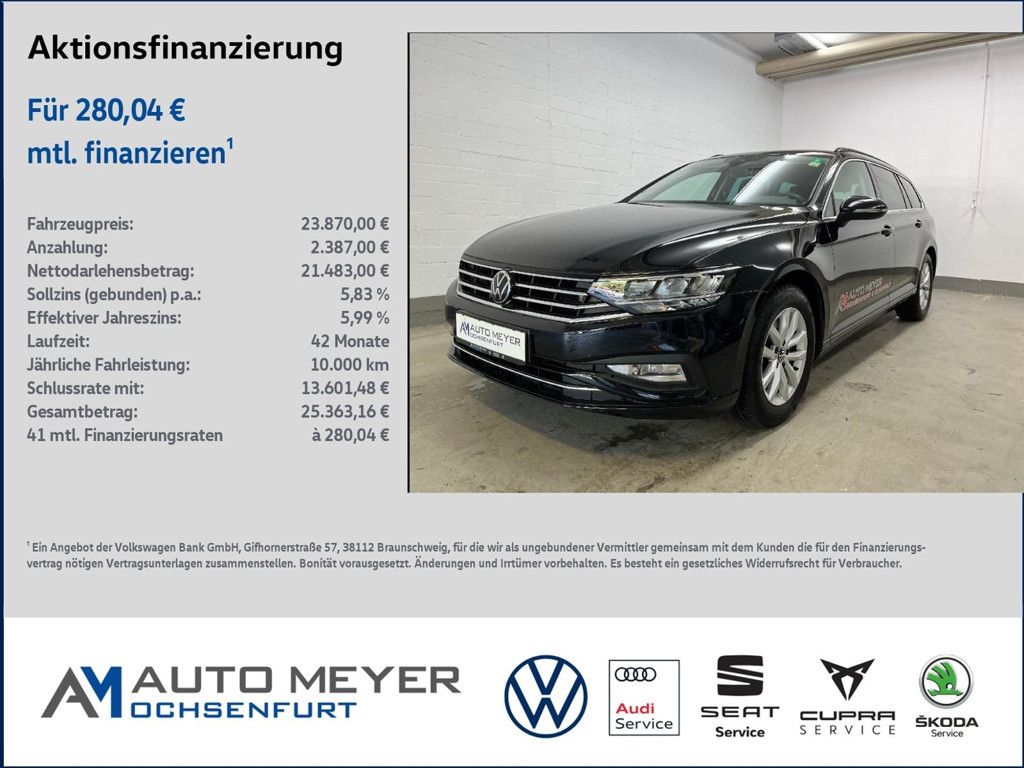Volkswagen Passat Business DSG Variant 2.0 TDI