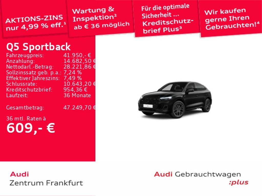 Audi Q5 Sportback Quattro S-Tronic 45 TFSI