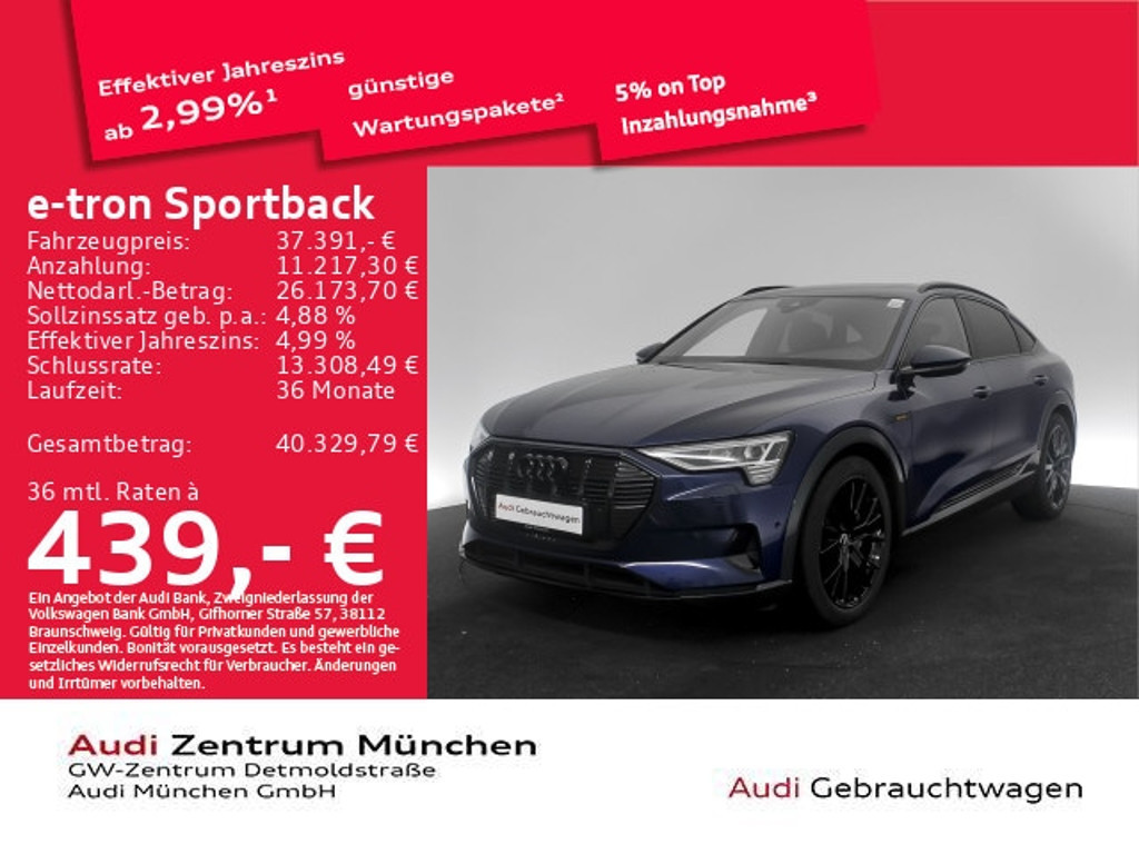 Audi e-tron Sportback Quattro 55