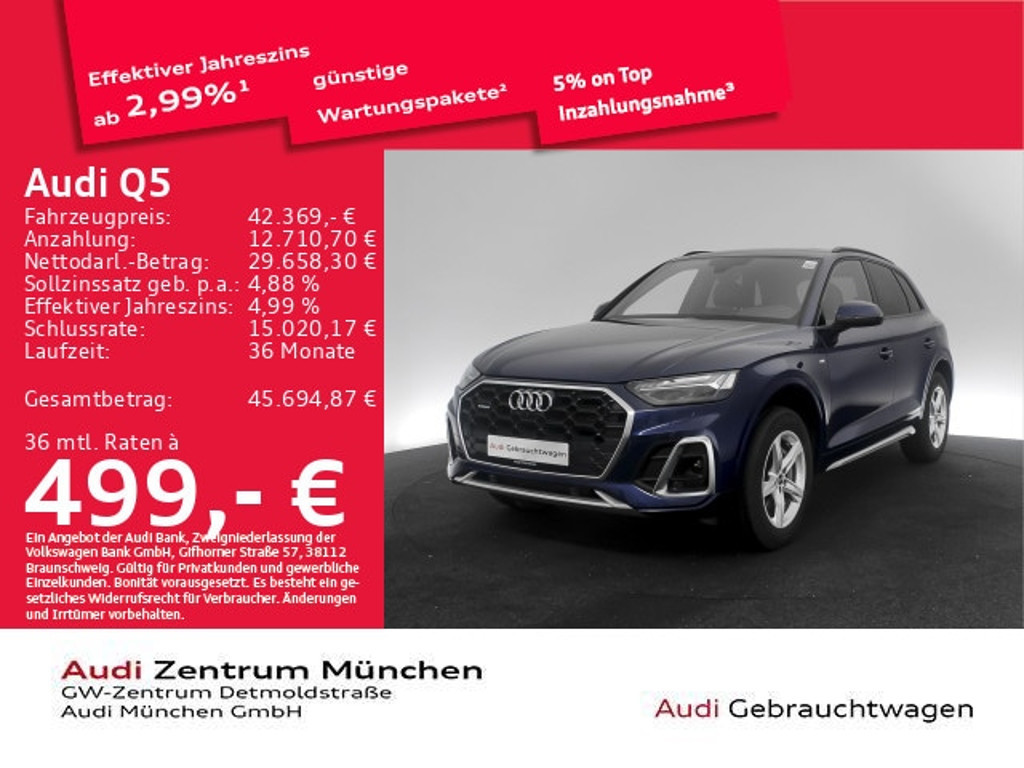 Audi Q5 Quattro S-Line S-Tronic Hybride 50 TFSI