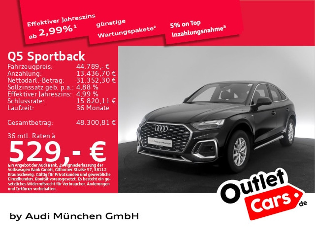 Audi Q5 Sportback Quattro S-Tronic 40 TDI