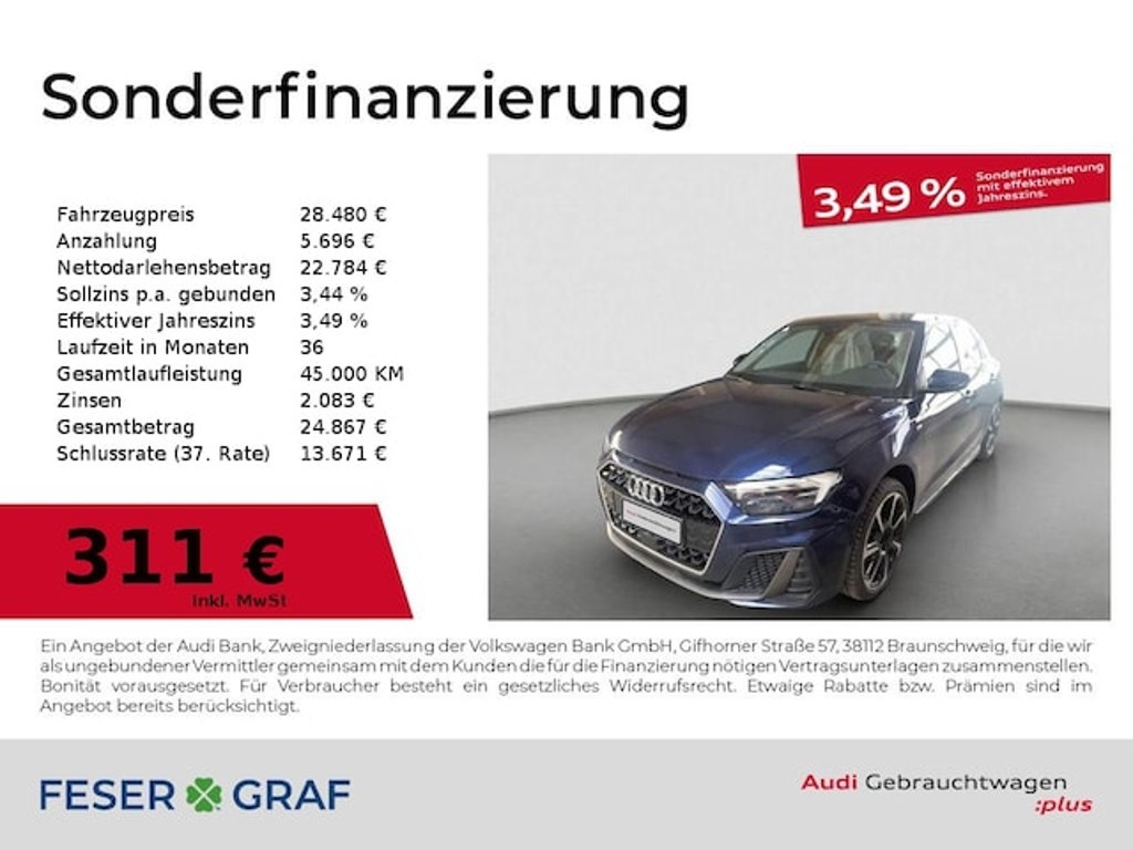 Audi A1 Sportback S-Line 30 TFSI