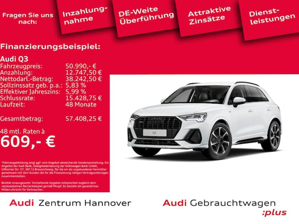 Audi Q3 Quattro S-Line S-Tronic 40 TFSI
