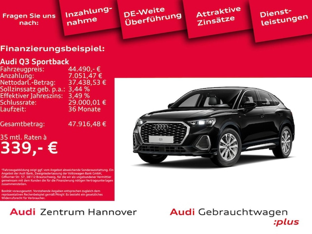 Audi Q3 Sportback S-Line S-Tronic 35 TDI