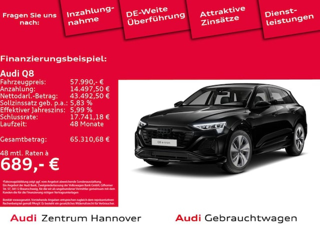 Audi Q8 e-tron Quattro S-Line 55