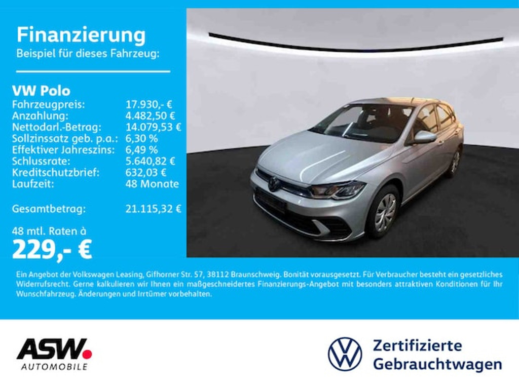Volkswagen Polo Life 1.0 TSI