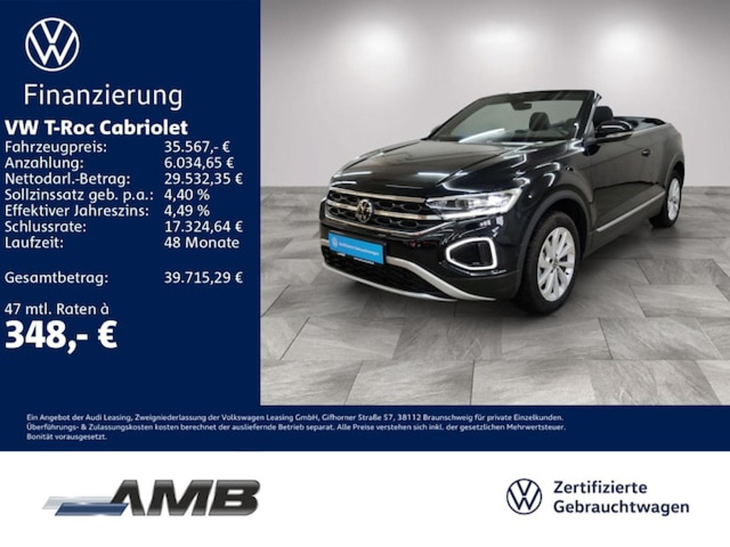 Volkswagen T-Roc Style Cabriolet 1.5 TSI