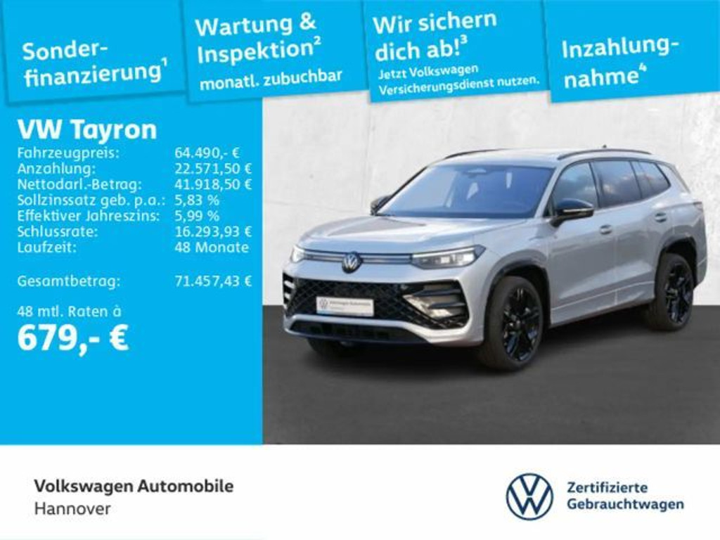 Volkswagen Tayron DSG R-Line eHybrid 1.5 TSI IQ.Drive