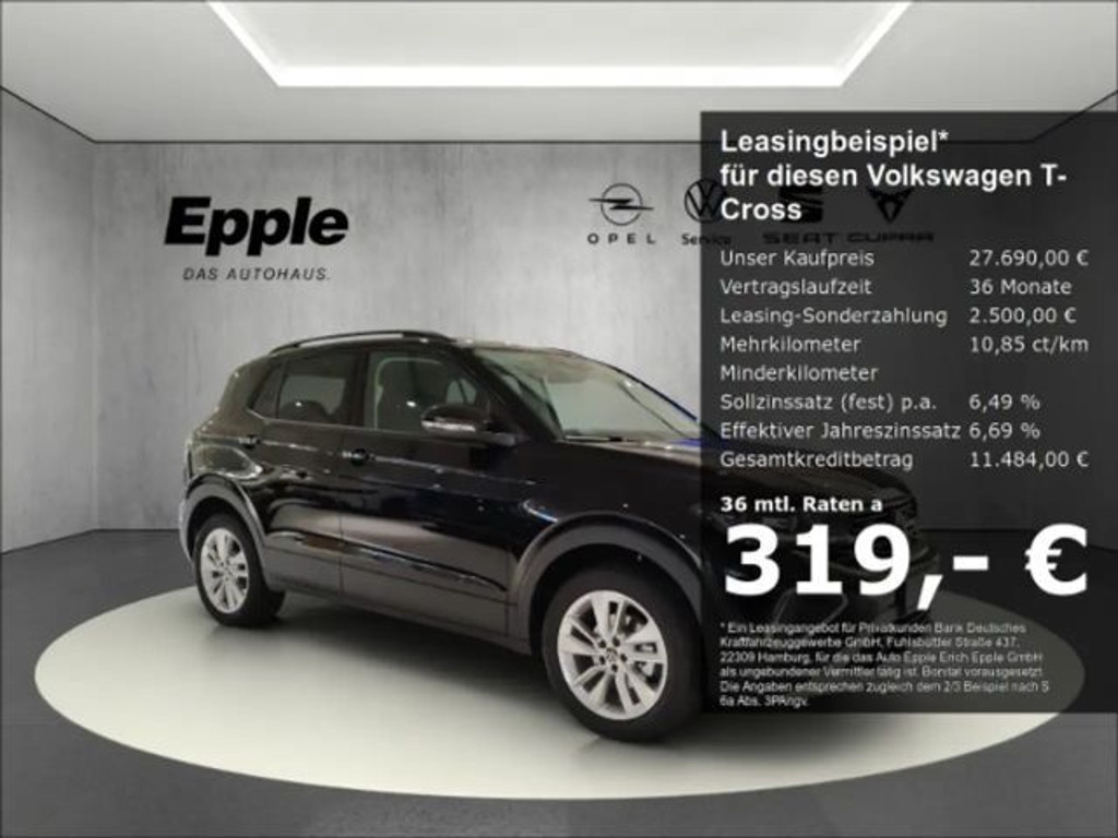 Volkswagen T-Cross Life 1.0 TSI