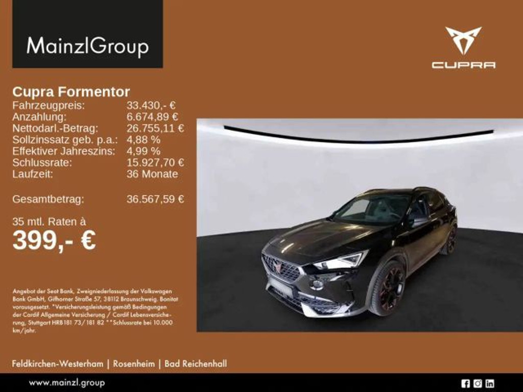 Cupra Formentor 2.0 TSI DSG VZ