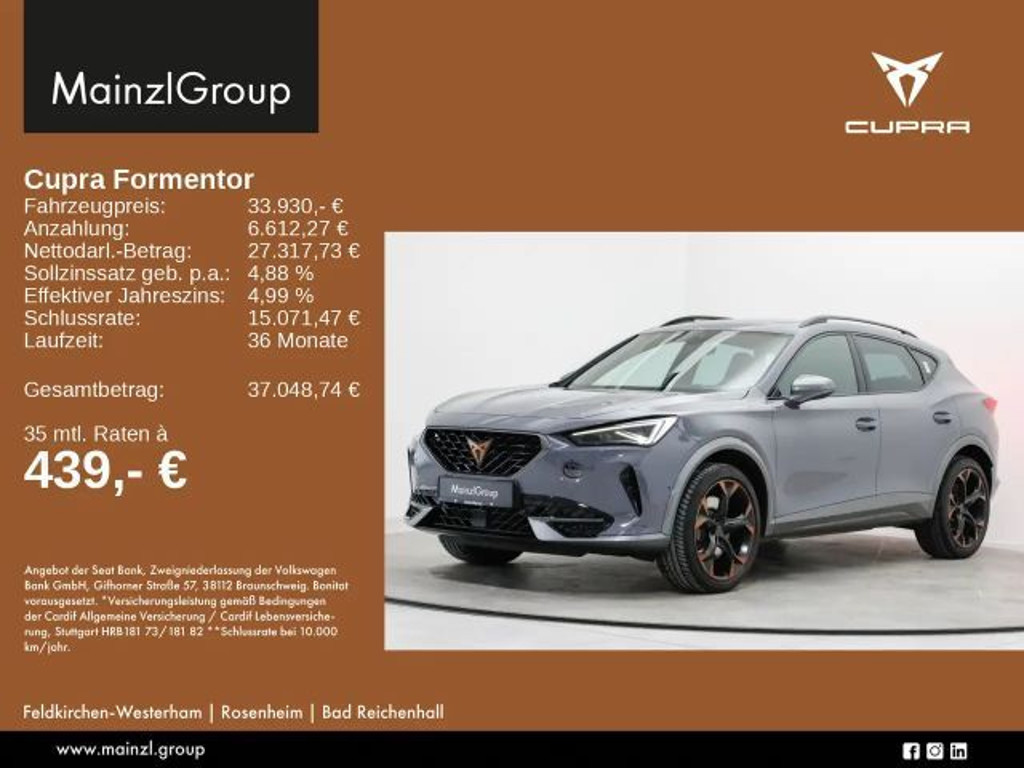 Cupra Formentor 2.0 TSI DSG VZ