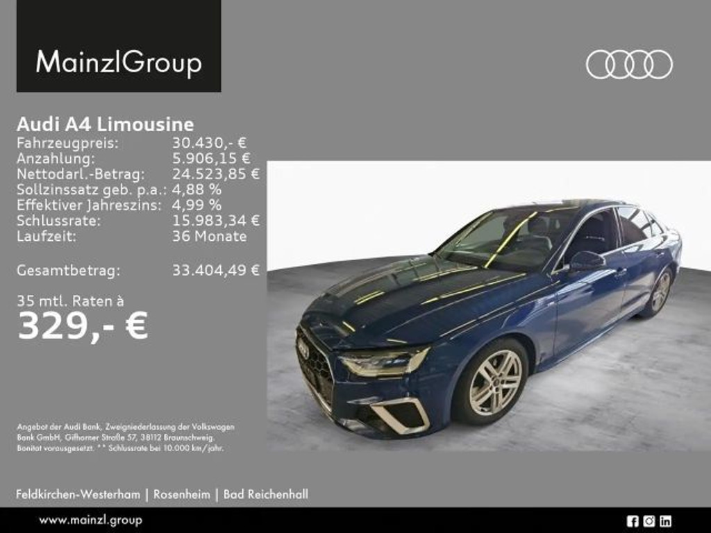Audi A4 Sedan S-Line S-Tronic 30 TDI