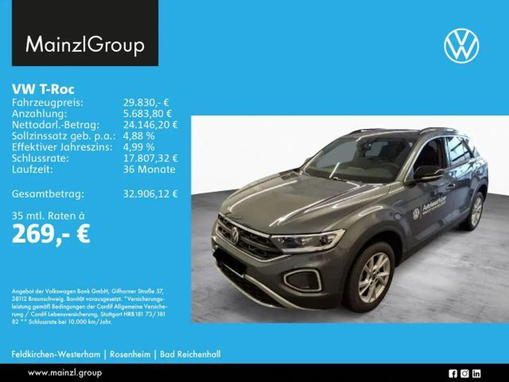 Volkswagen T-Roc DSG Life 1.5 TSI