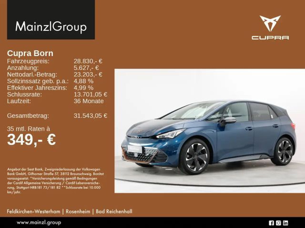Cupra Born 62 kWh SHZ ACC 360° CarPlay