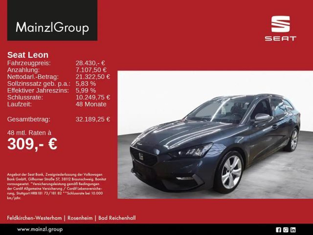 Seat Leon 2.0 TDI FR-lijn Sportstourer DSG