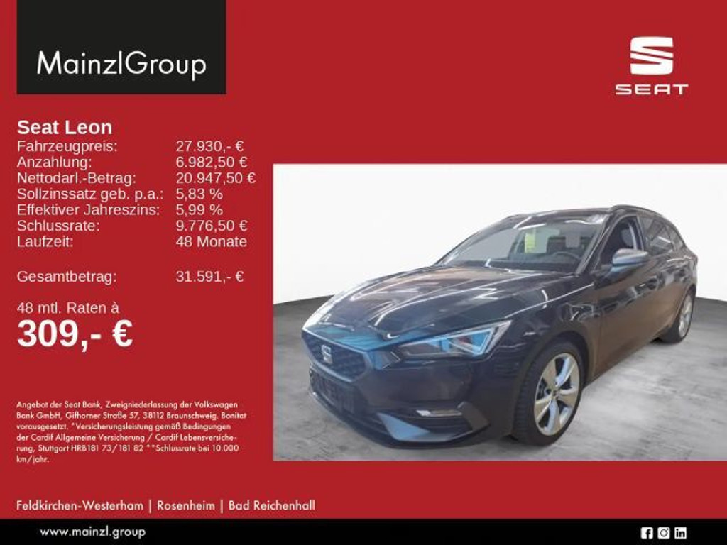 Seat Leon FR-lijn Sportstourer 1.5 eTSI DSG