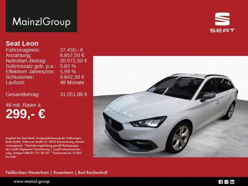 Seat Leon FR-lijn Sportstourer 1.5 eTSI DSG
