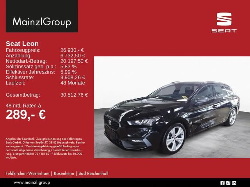 Seat Leon FR-lijn Sportstourer 1.5 eTSI DSG