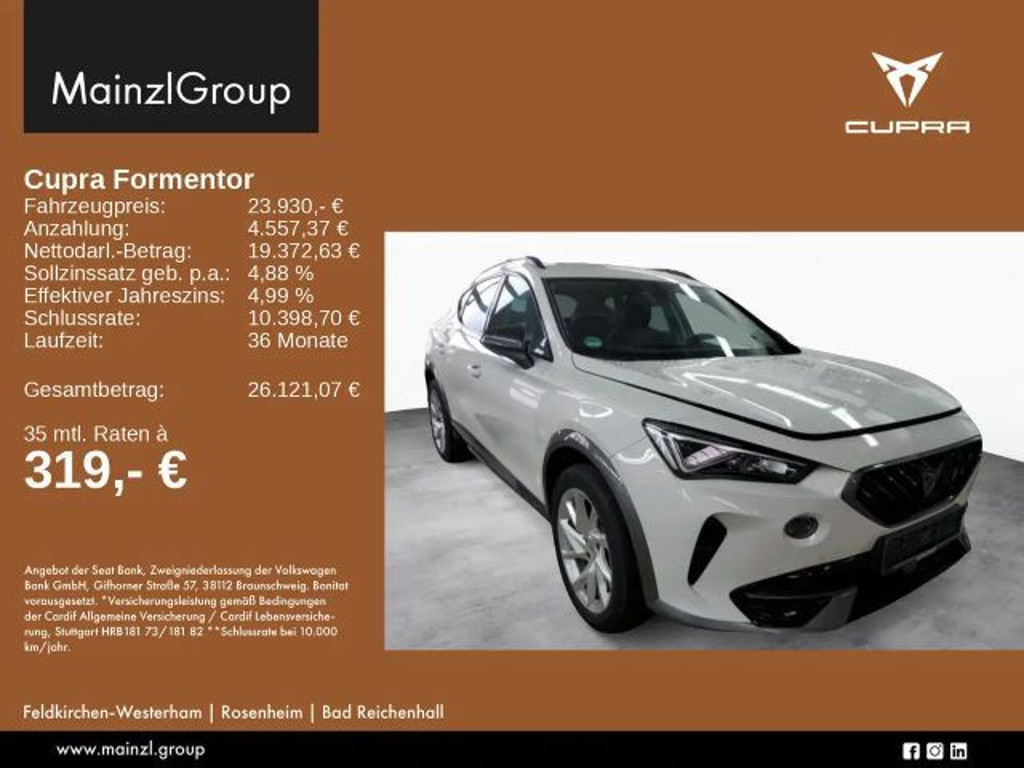 Cupra Formentor 1.4 DSG e-Hybrid