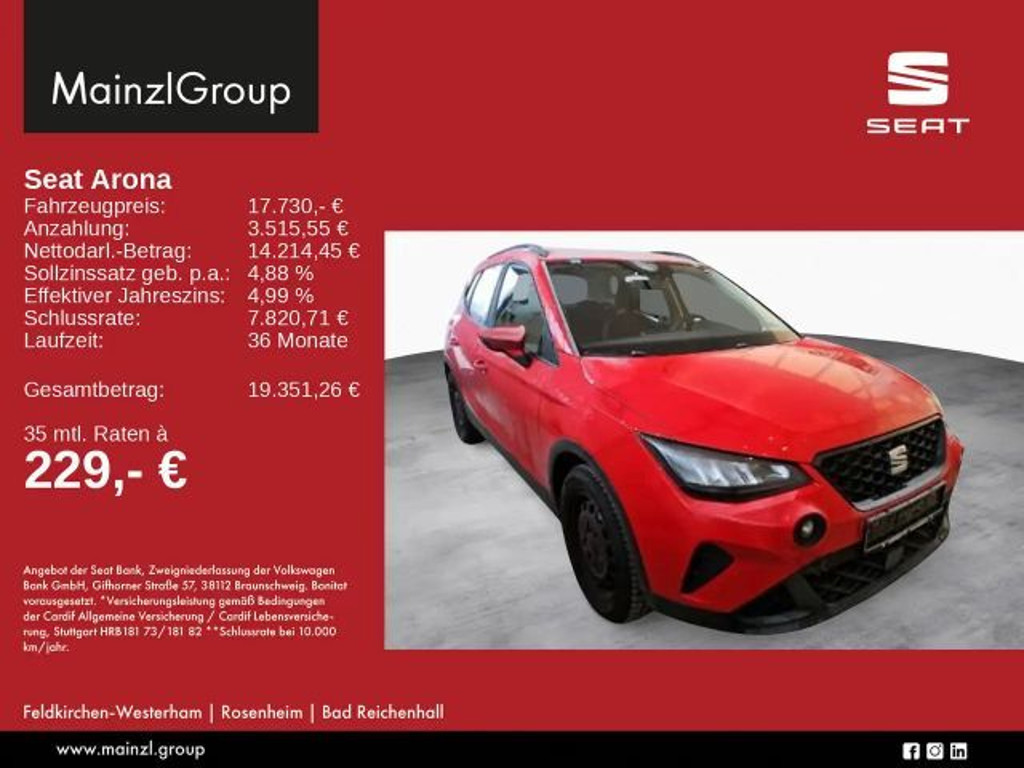 Seat Arona 1.0 TSI Reference