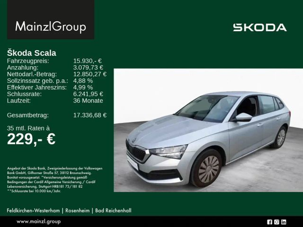 Skoda Scala Active 1.0 TSI