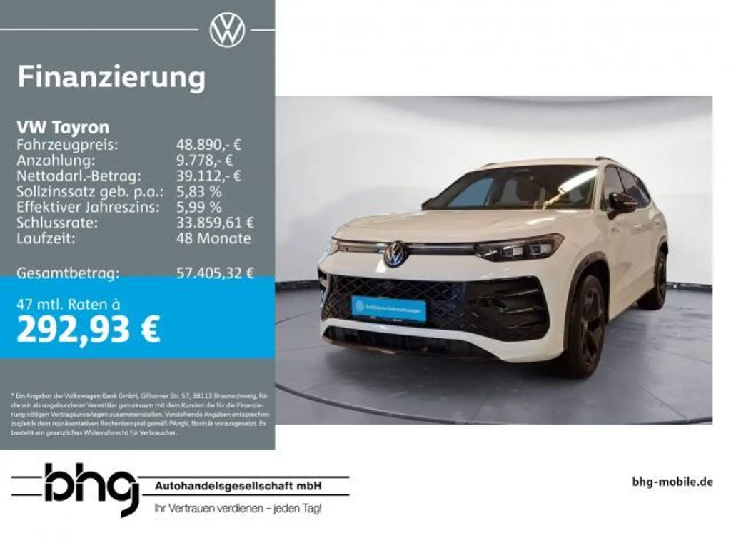 Volkswagen Tayron 4Motion DSG R-Line 2.0 TDI