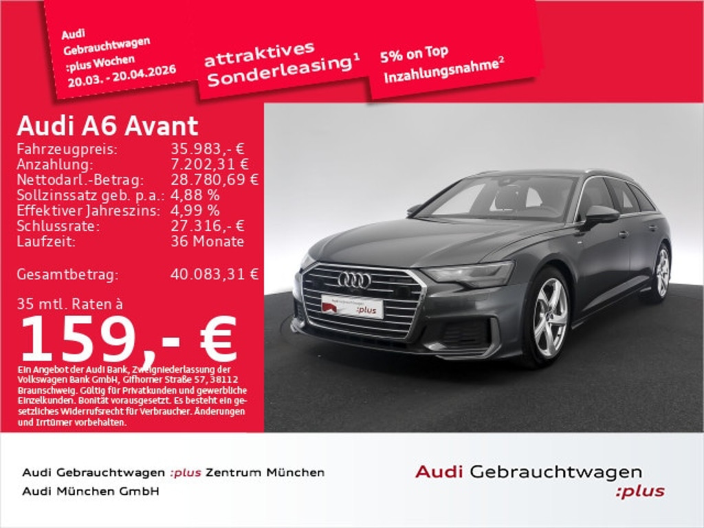 Audi A6 Avant S-Tronic Sport 45 TFSI