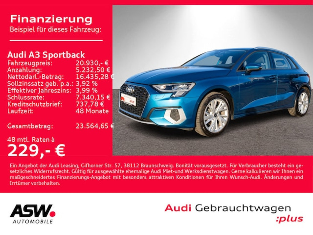 Audi A3 Sportback 30 TDI