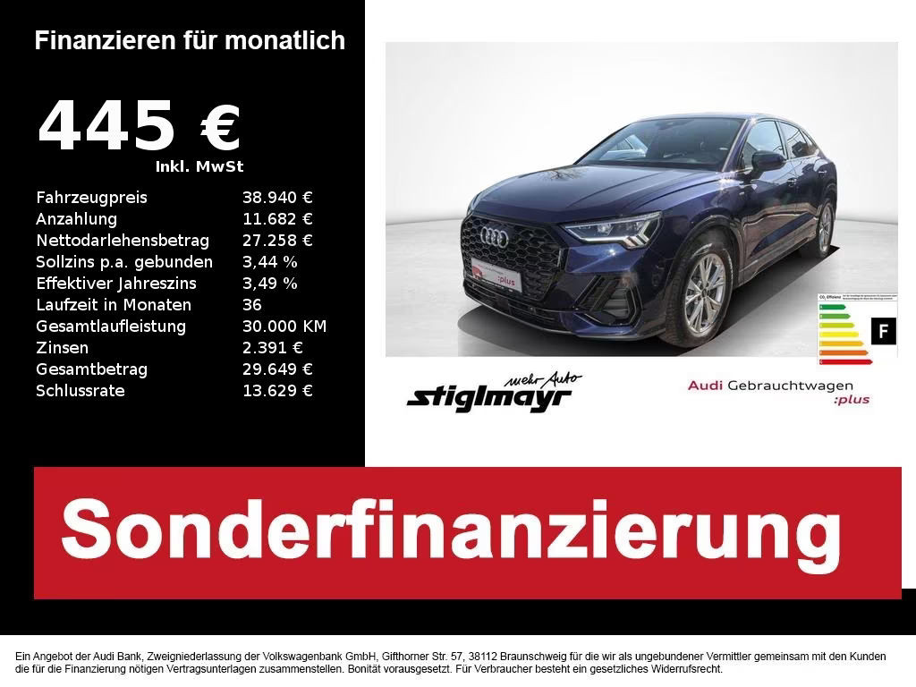 Audi Q3 Sportback S-Line S-Tronic 35 TFSI