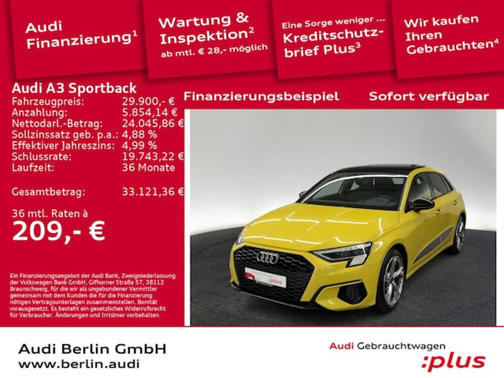 Audi A3 Sportback S-Tronic 35 TFSI
