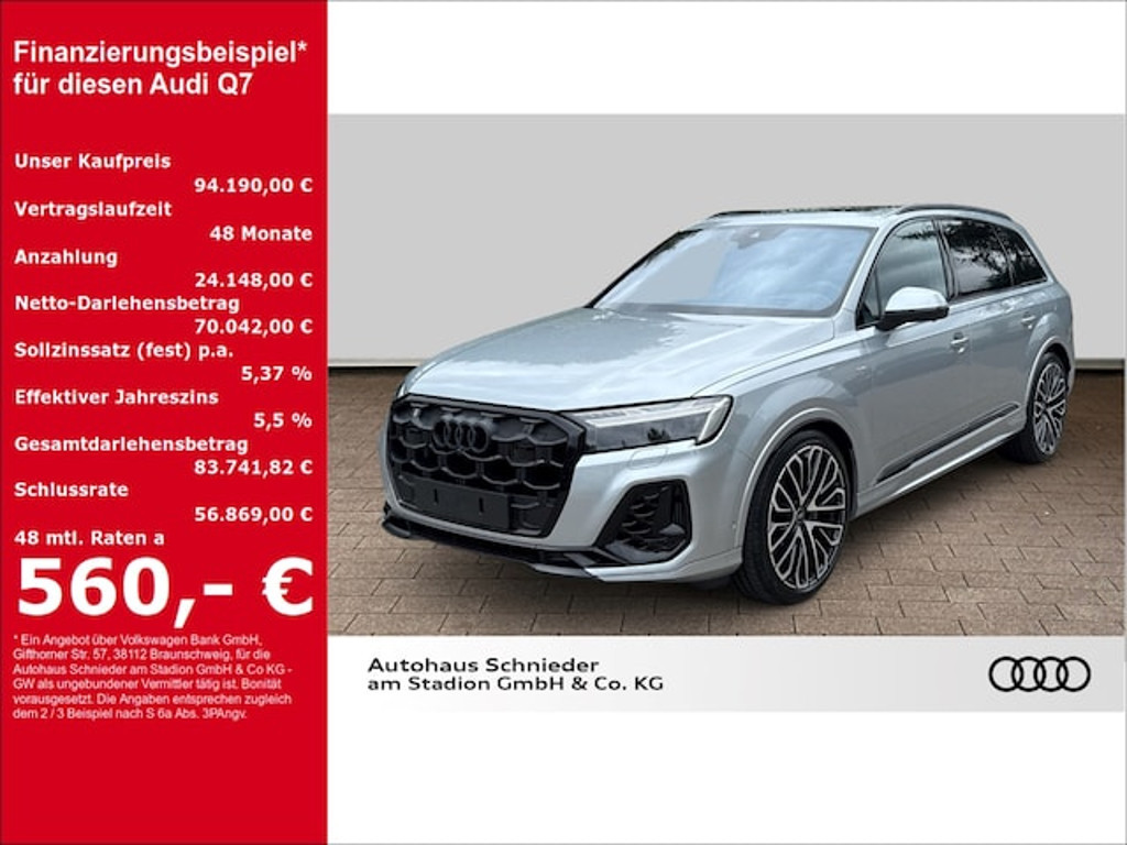 Audi Q7 Quattro Business S-Line Hybride