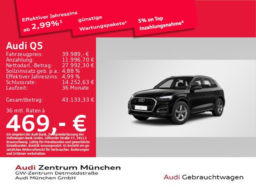 Audi Q5 Quattro S-Tronic 40 TFSI