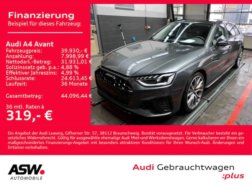 Audi A4 Avant Quattro S-Line S-Tronic 45 TFSI