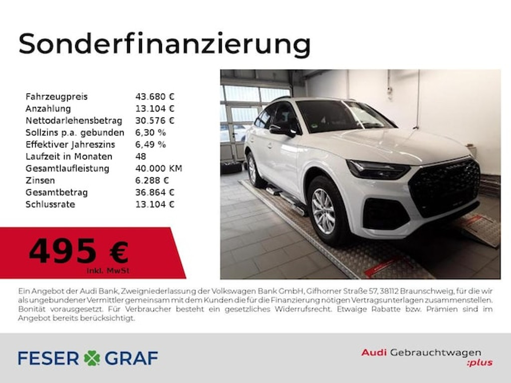 Audi Q5 Sportback Quattro S-Tronic 40 TDI
