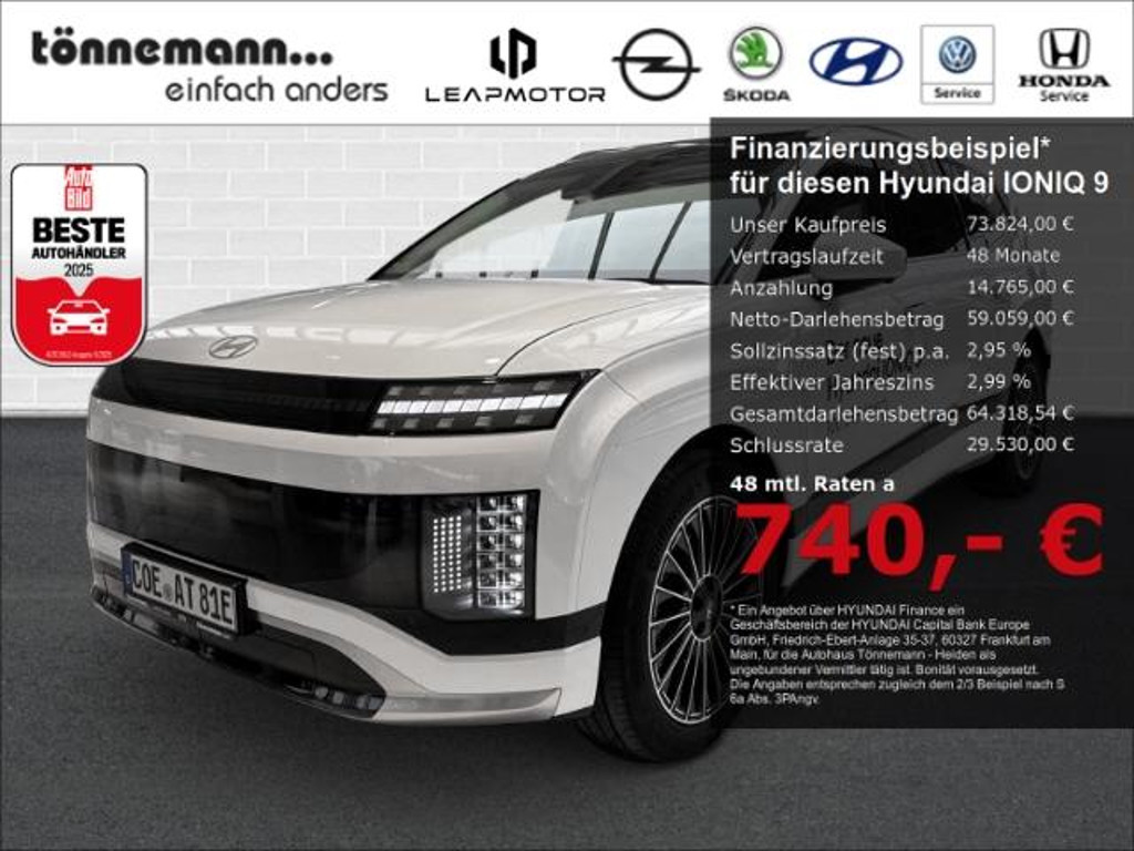 Hyundai IONIQ 9 UNIQ 4WD 6-zits