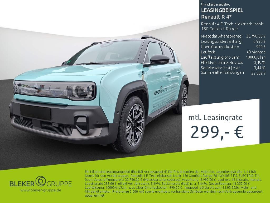 Renault 4 E-Tech Iconic