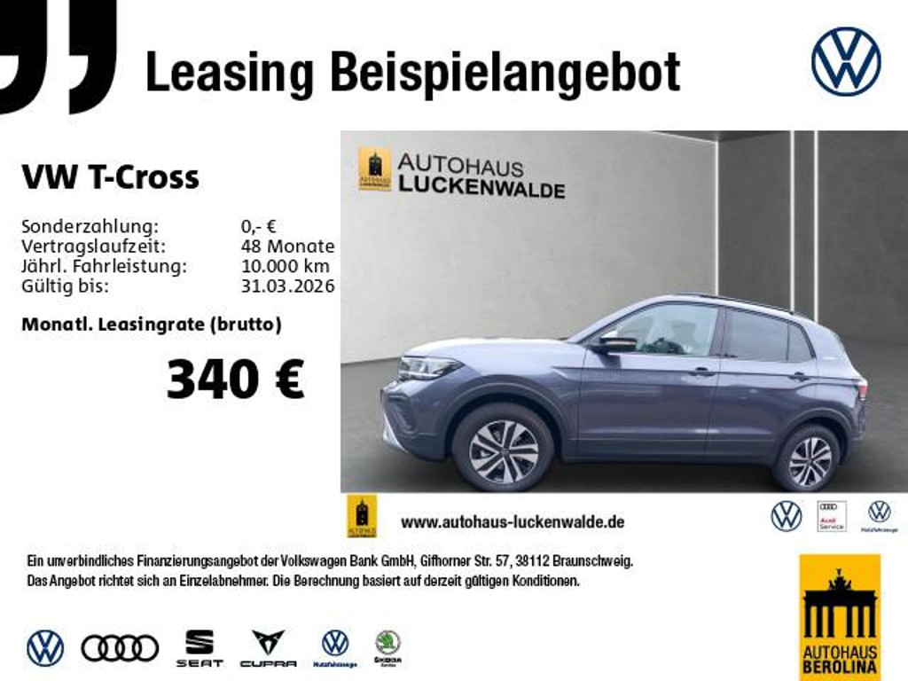 Volkswagen T-Cross DSG 1.0 TSI